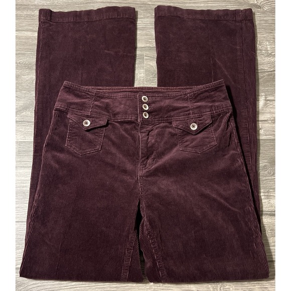 Anthropologie Pilcro & the Letterpress HighRise Trouser Boot Corduroy SZ 29x32 - Picture 3 of 13